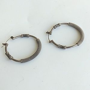 Sterling Silver Hoop Earrings